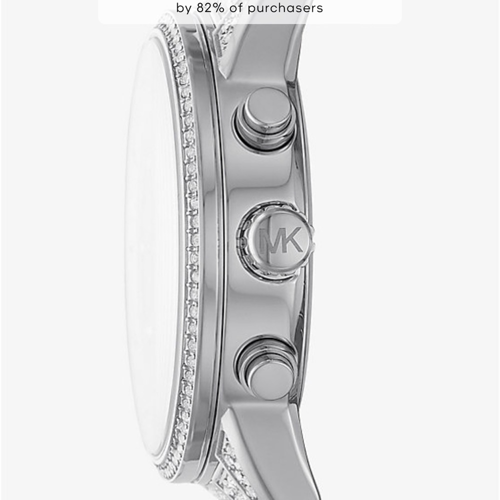 Michael Kors Ritz Pavé Silver-Tone Watch